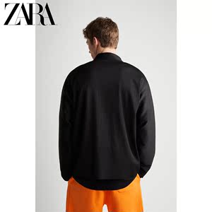 ZARA 夏季新款男装 宽松廓型打褶衬衫式夹克外套 04087483800