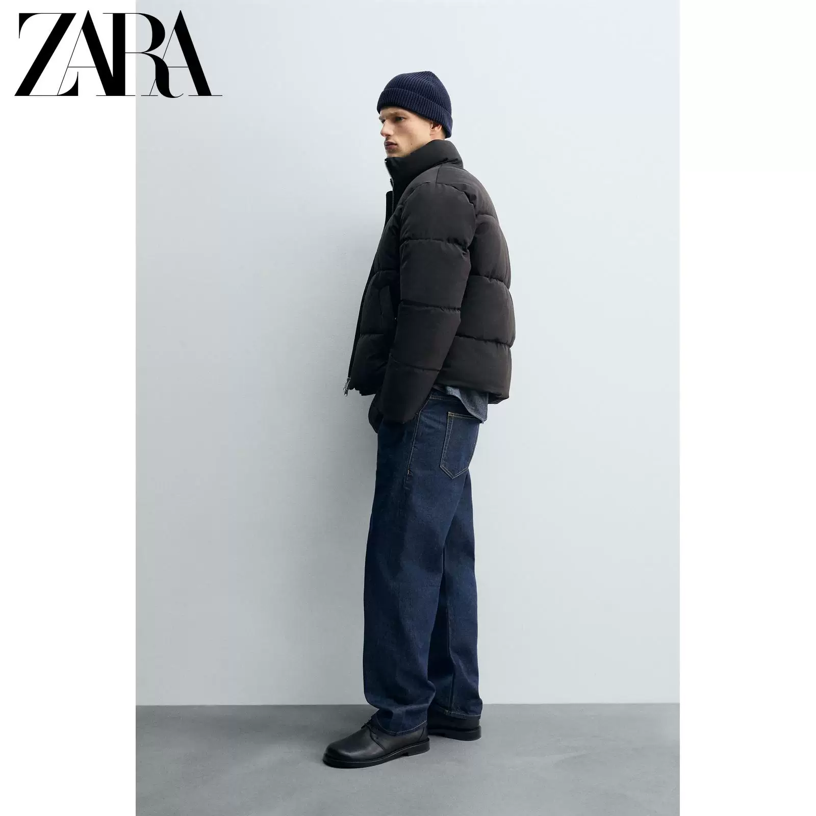 ZARA Autumn waterproof windproof down jacket with zipper