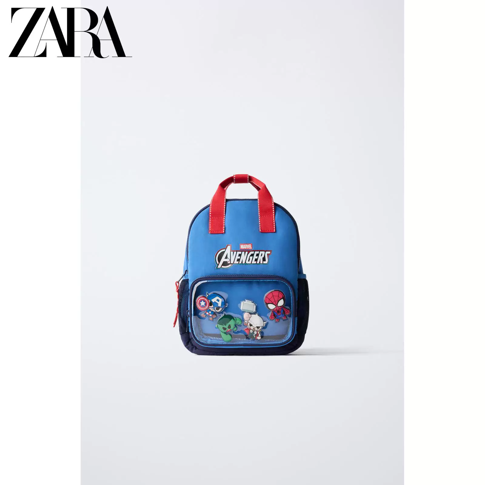 ZARA 2025 Зимние новые продукты детская сумка toddler Marvel Avengers рюкзак 1510730 400