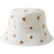 ZARA 24 new autumn products childrens clothing fruit embroidered white bob hat 3920743 712