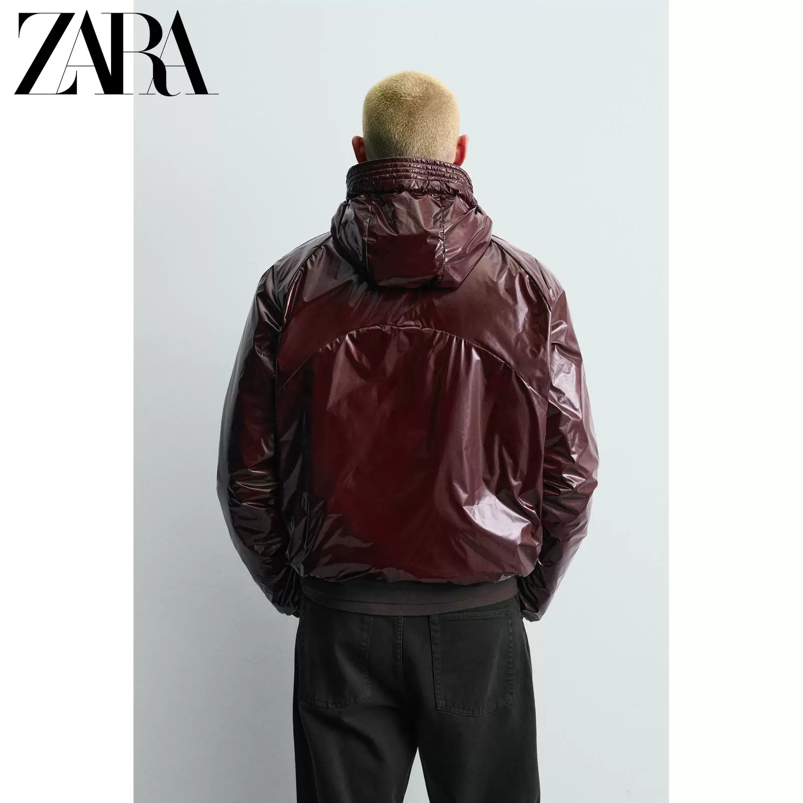 ZARA 2026 Discount Season Men's Glossy Hydrophobic Loose Cotton Jacket 4302410 809