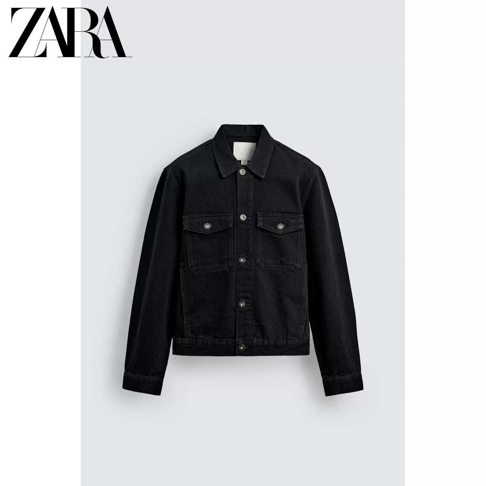 ZARA 2026 весна-лето новые товары мужской базовый тонкий прямой джинсовый жакет 4048484 800