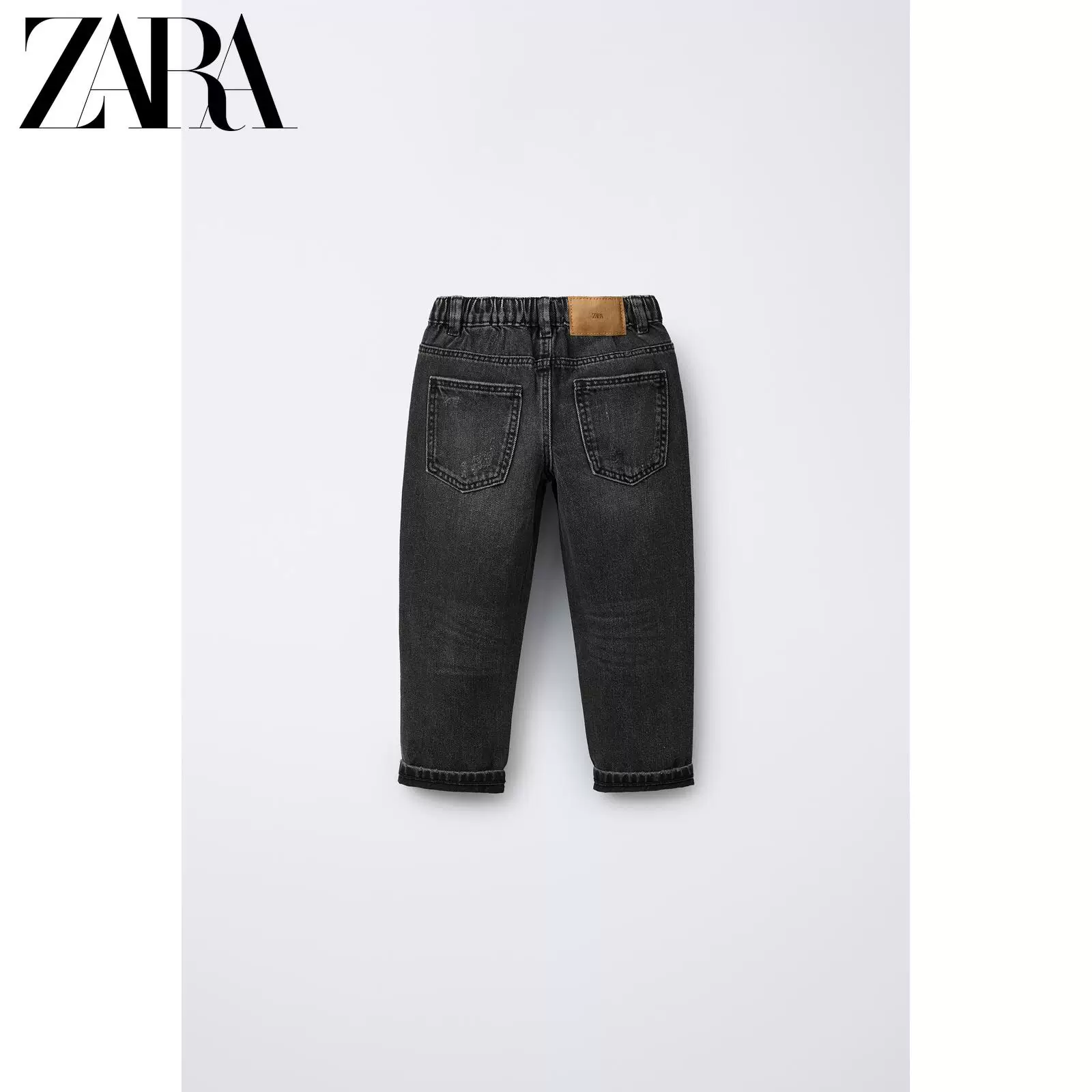 ZARA 2026 весна-лето новые товары для малышей и детей свободные повседневные джинсы с подколами 4441508 802