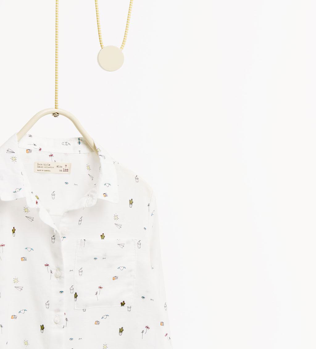 Chemise fille ZARA à manche longue - Ref 2087999 Image 19