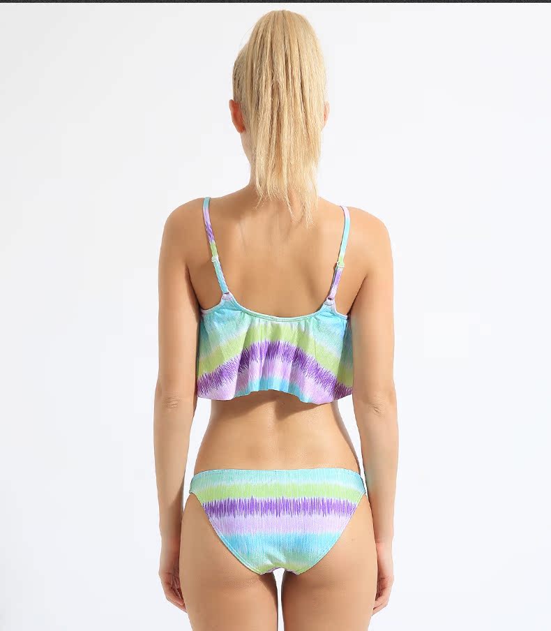 Valtos bikini áo tắm gợi cảm xù mỏng tam giác nhỏ ngực áo tắm nữ chia áo tắm - Bikinis đồ bơi kín