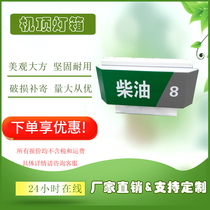 Sinopec gas station New roof oil Guide brand oil tanker hat CNOOC blue light box