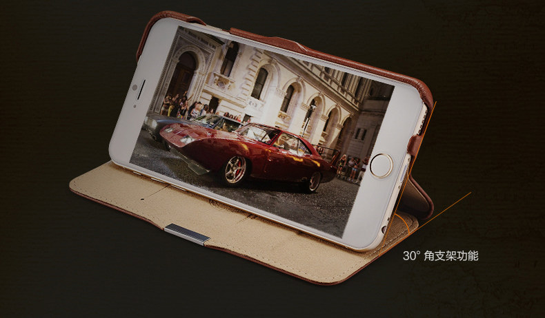 iCarer Vintage Series Side Open Handmade Genuine Cowhide Leather Case Cover for Apple iPhone 6S Plus/6 Plus & iPhone 6S/6