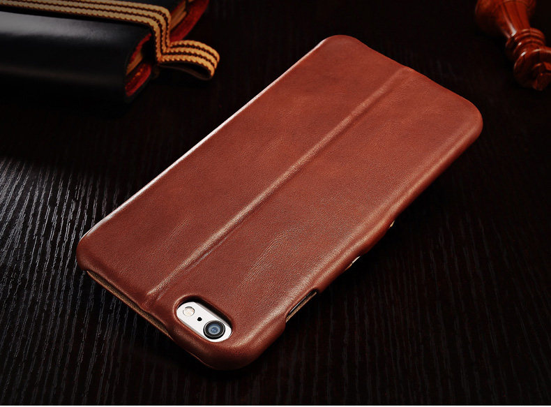 iCarer Vintage Series Side Open Handmade Genuine Cowhide Leather Case Cover for Apple iPhone 6S Plus/6 Plus & iPhone 6S/6