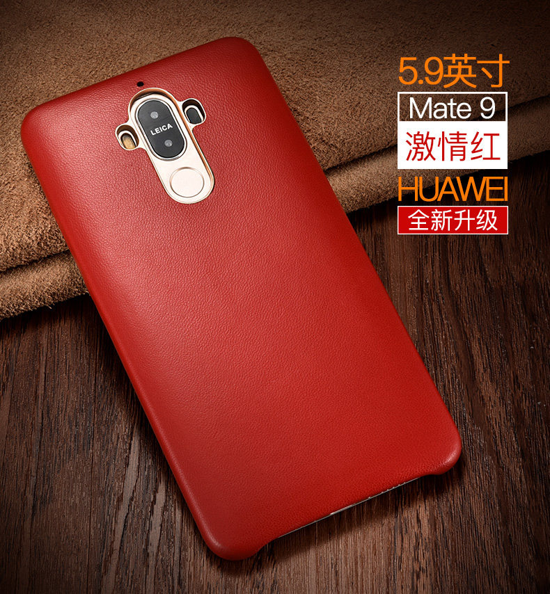 XOOMZ Business Style Handmade Genuine Lambskin Leather Back Cover Case for Huawei Mate 9