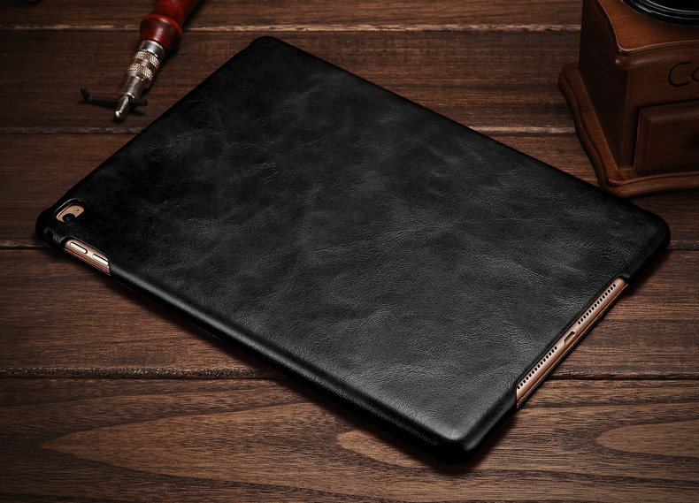 iCarer Vintage Series Smart Awakening Handmade Genuine Cowhide Leather Case Cover for Apple iPad mini 4