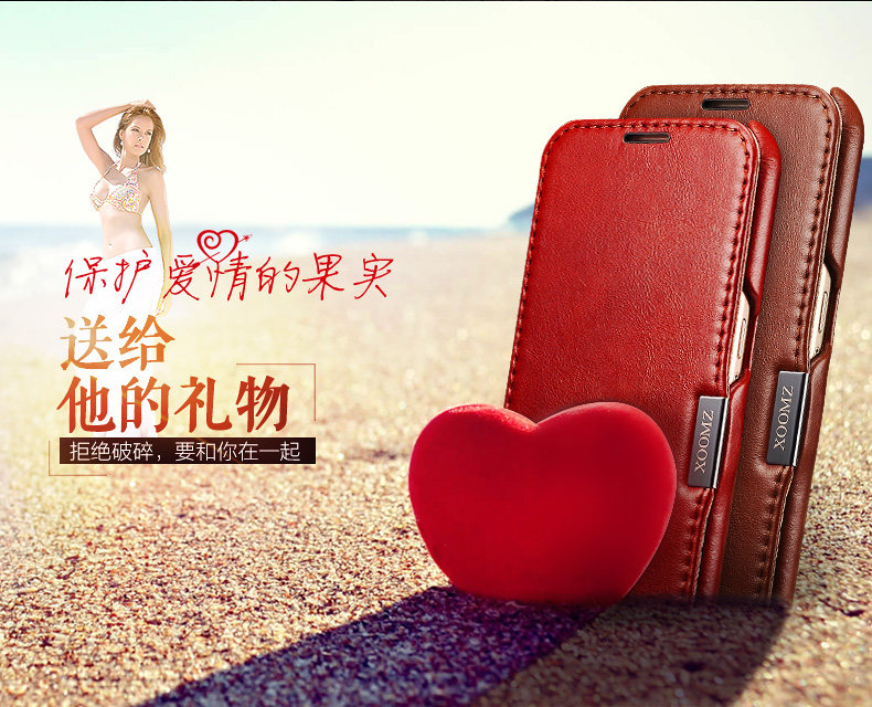 iCarer Vintage Series Side Open Handmade Genuine Cowhide Leather Case Cover for Samsung Galaxy S6 edge Plus & S6 edge & S6