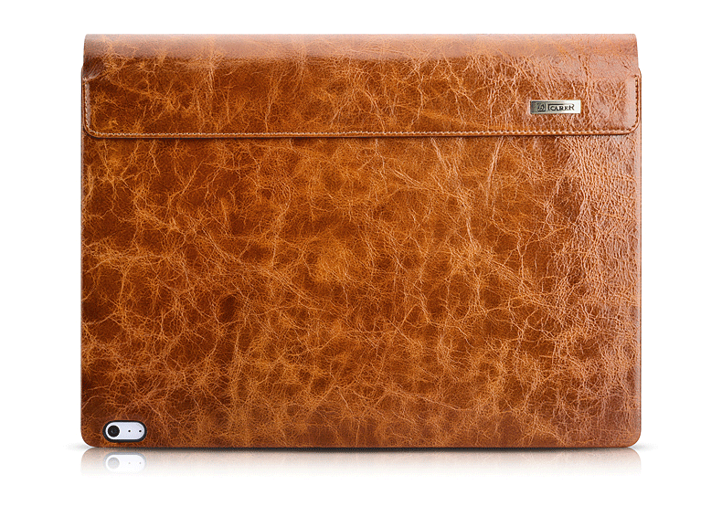 iCarer Oil Wax Vintage / Embossed Crocodile / Litchi Pattern Handmade Genuine Leather Detachable Flip Case for Surface Book