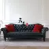 Quán cà phê nước Mỹ giả da căn hộ nhỏ thẩm mỹ viện châu Âu kéo khóa ba ghế sofa da có thể được tùy chỉnh - Ghế sô pha đôn ghế sofa Ghế sô pha