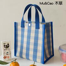 Office workers foreign style rice bag bento bag lunch box bag student adult portable niche high-value handbag bag