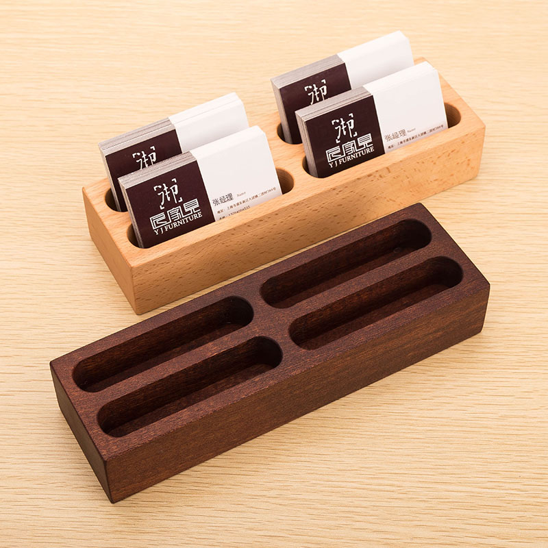 Name Sheet Box Business Upscale Name Sheet Box Desktop High-end Creative Wooden Name Sheet Box Creative Minima Large Capacity Collecting D