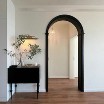Black French curved door cover arched shape Yakou Internet celebrity door cover painted door frame factory direct sales can be customized