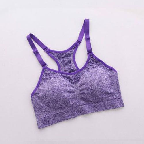 áo ngực thể thao chống sốc chạy điều chỉnh phụ vú womens gym yoga vest kiểu vòng thép-miễn phí với đồ lót ngực pad