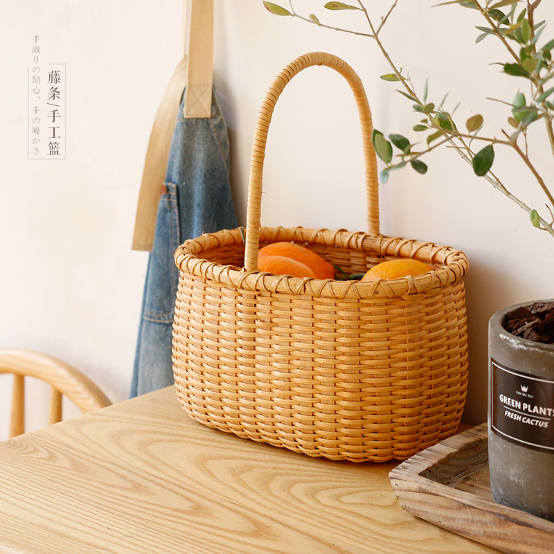 Years companion -- handmade vines woven containing fruit basket day style light lavish fruit picnic fruit picnic basket