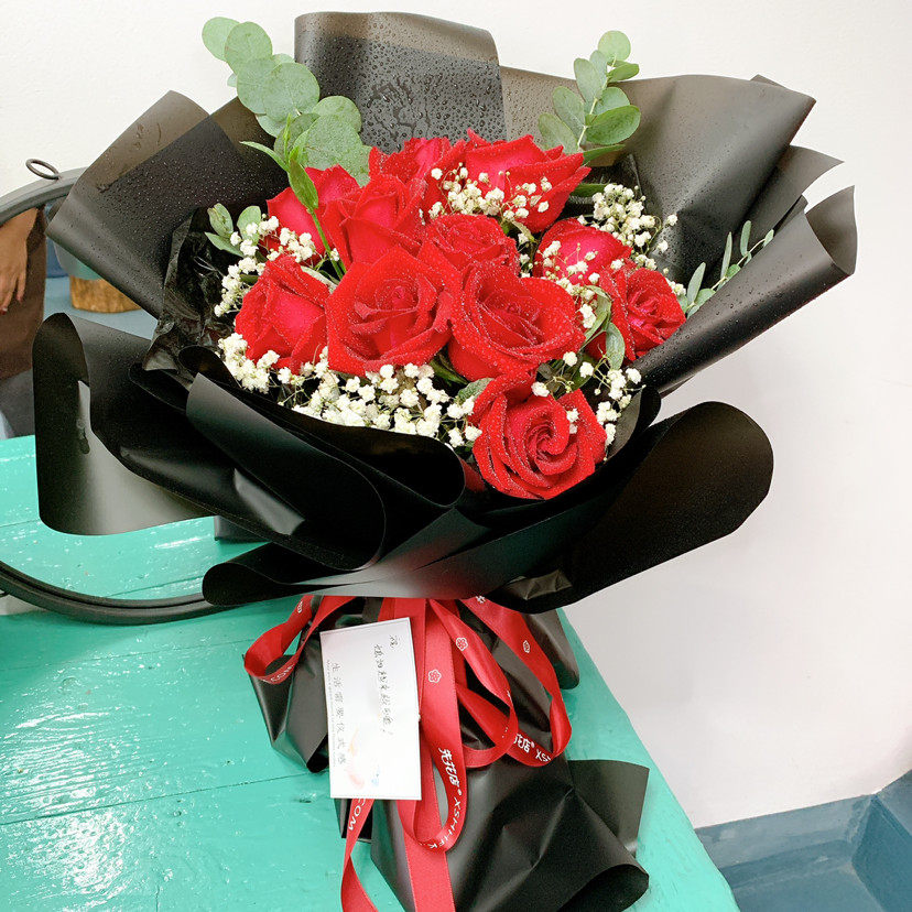 11 rose flowers Tongcheng Express Plain Cool Wine Spring Flowers Qingyang Dingxi sends flowers Longnan Yumen Dunhuang Booking Flower Shop