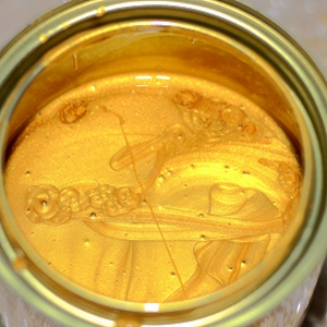 Золотая живопись масла на основе золотой фольги Плиты золотой краски гигинеглицеллитовая флешка холодная краска Золотая краска