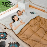 三只小驴 Дорожный зимний спальный мешок для двоих для кемпинга, портативное удерживающее тепло одеяло для взрослых, увеличенная толщина, для влюбленных
