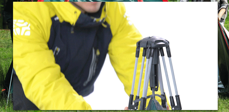 Explorer tự động lều ngoài trời hai phòng ngủ một hội trường dày 3-4 người mưa dày 2 người cắm trại - Lều / mái hiên / phụ kiện lều lều trại
