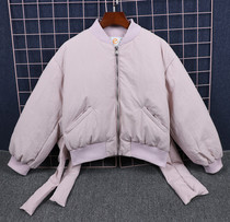 Machiya cut label short down jacket womens winter long-sleeved white duck down small warm jacket CWAC74710