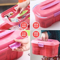 Portable box for storage of childrens swimwear Plastic box Waterproof portable bathing equipment supplies put bag small