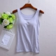 Cotton đai ngực pad vest bra dây đeo miễn phí mặc áo ngực cup một đồ lót nữ chạm đáy áo thun yoga áo thun ba lỗ hàn quốc