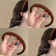 Oily chestnut brown~Velvet thin hairband retro hair binding for women