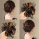 Luoli Qimeng~Korean satin bow hair tie