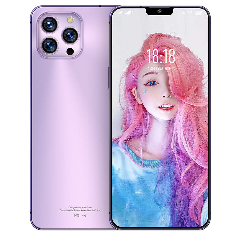 New full Netcom dual card dual standby 5g Android big screen smartphone 512G memory side key fingerprint face recognition