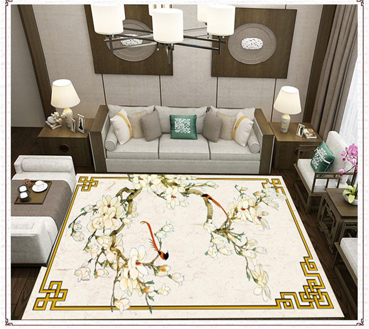 Người Trung Quốc phòng khách nhỏ gọn thảm pad giường phòng ngủ hiện đại sofa bảng mới phòng chữ nhật nhà tùy chỉnh - Thảm thảm đẹp