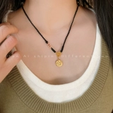 Подвеска, плетеное ожерелье ручной работы, ремешок, легкий роскошный стиль