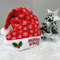 Christmas Hats Children Adult Hair Suede Cap Santa Snow Flowers Sequin Hats Cartoon Gifts Christmas Decorations