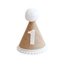 Hemp Busson Tie S Childrens Birthday Hat Digital Hat Birthday Party Baby Decorate Crown Hat Photo Props