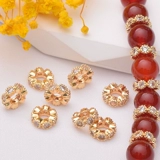 Классический аксессуар, колесо с шестернями, золото 24 карат, микроинкрустация