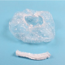 Disposable shower cap Hair dye baking oil Waterproof plastic cap round cap strip cap thickened cartoon shower cap