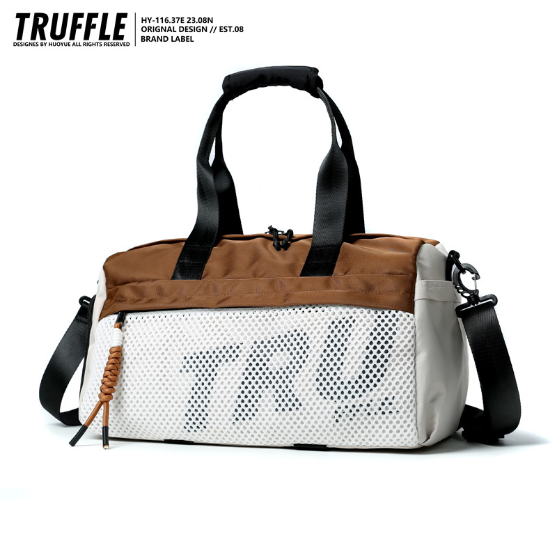 Truffle Trendy Brand Large-Capacity Travel Bag, Women's Shoulder Crossbody Bag, Men's High-End Fitness Bag, Short-Distance Handbag