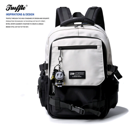 TRUFFLE Вместительный и большой школьный рюкзак, сумка через плечо, ноутбук для школьников для путешествий, для средней школы, подходит для студента