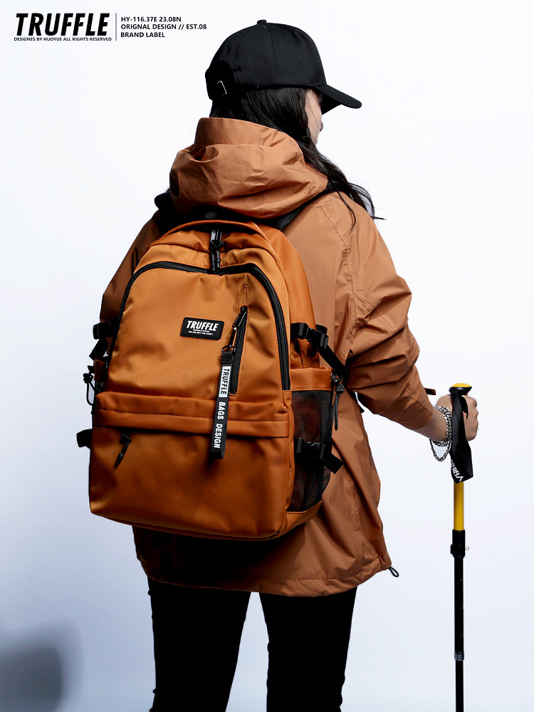 Truffle Backpack for Men, High School and Junior High School Students, Travel Backpack, 2025 New Model, Large Capacity School Bag for Female College Students