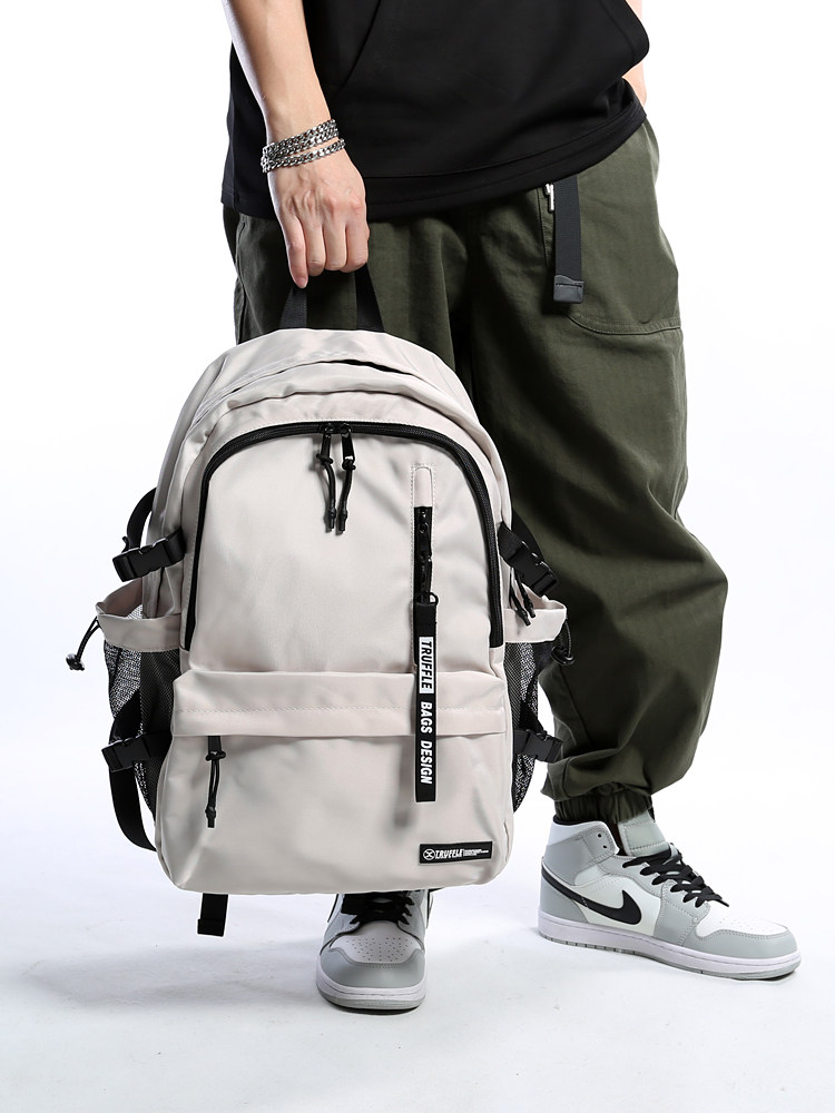 Truffle Ethnic Style Casual Backpack Men's Junior High School Bag Female College Student Large Capacity Computer Travel Backpack