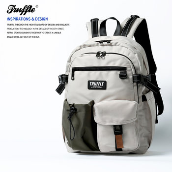 Truffle Backpack Large Capacity Travel Backpack for Male Students ins Niche Trendy Brand Light Outdoor Women's Hiking Backpack