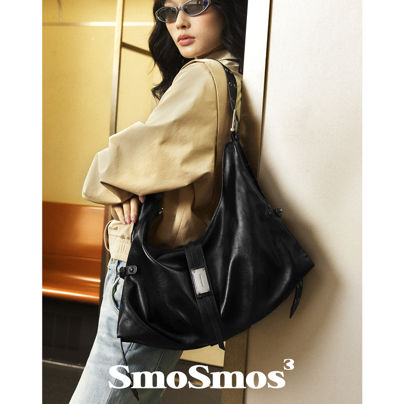 Smosmos 【Millennium Boxing4.0】Original Commuter Shoulder Bag Hobo Crossbody Bag Versatile Women's 26 Summer