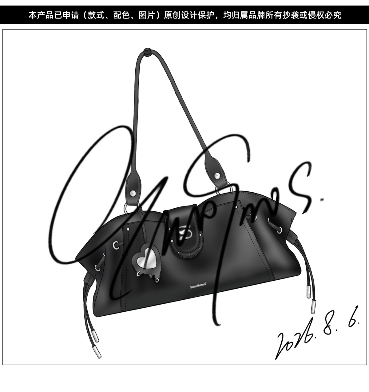 SmoSmos Y2K Moto Underarm Bag