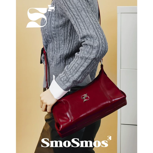 Smosmos 【Sirens Bag】 Оригинальные дизайнерские нишевые подмышки Универсальные кроссбудистские женские красные сумки 2025 Новый стиль