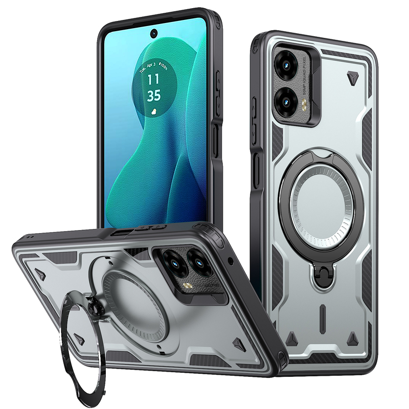 Suitable for Motorola Moto g 5g 2024 Phone Case Rotating Stand Motorola Moto g Play 5g 2024 Protective Case
