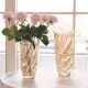 Japanese light luxury crystal glass vase transparent living room hotel flower arrangement rose lily flower decoration flower ornaments