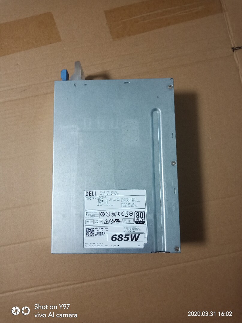 DELLT3610 T5610 685W Workstation Power Supply D685EF-00 F685EF-00 YP00X
