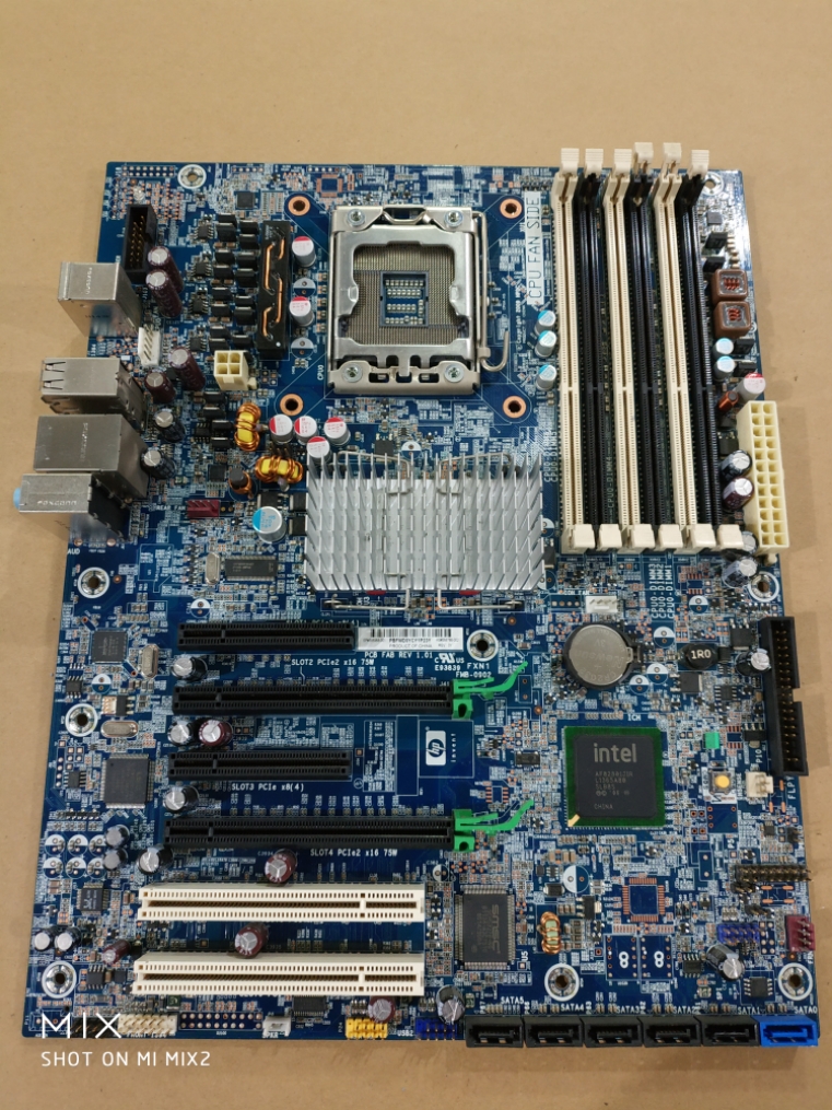 HP original Z400 X58 motherboard 1366 pins 586968-001 586766-002 Workstation